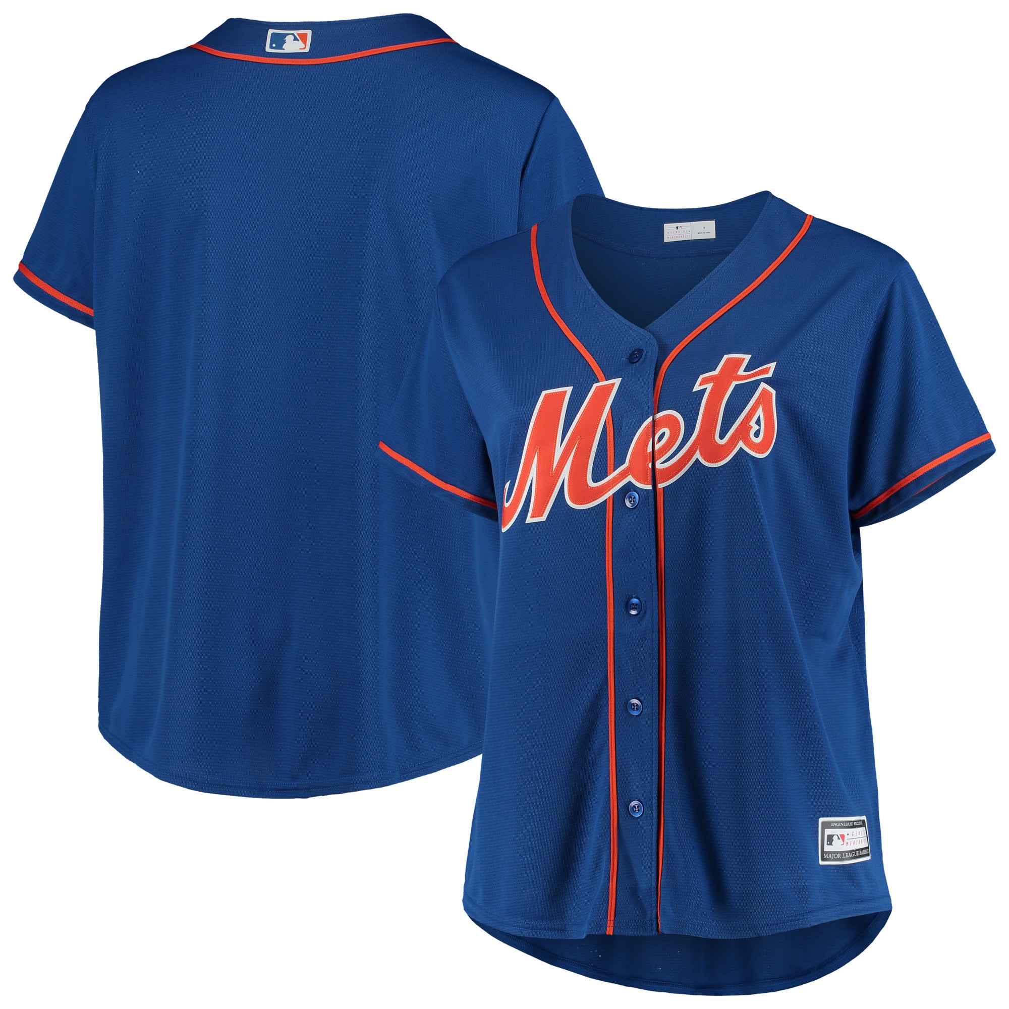 New York Mets Women's Plus Size Alternate Replica Team Jersey – Royal