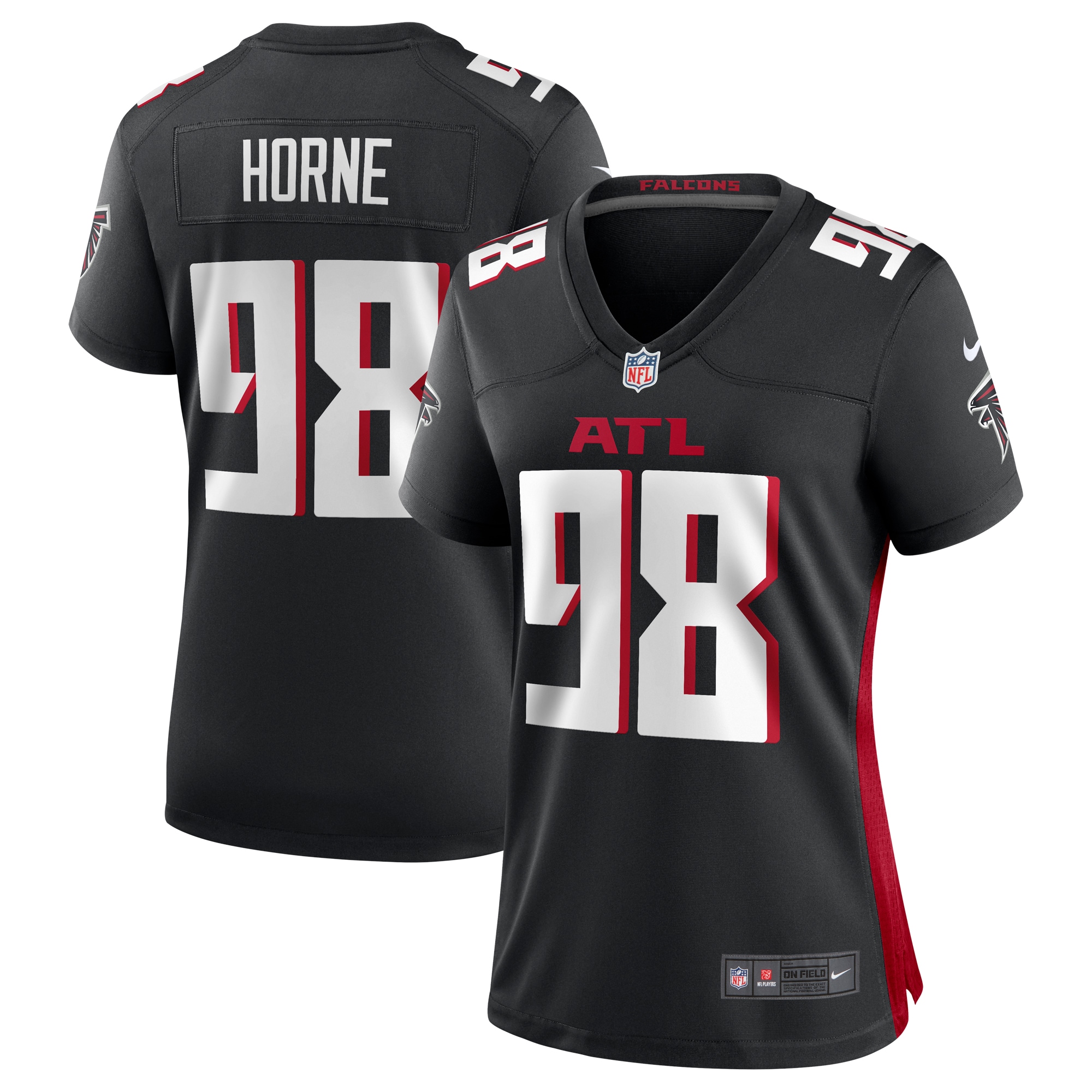 Timmy Horne Atlanta Falcons Women's Game Player Jersey – Black