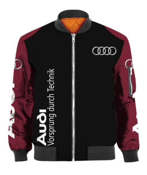 Bomber Jacket Audi, Audi 3D Spring Autumn New Fashion Men Pilot Bomber Jacket Df87