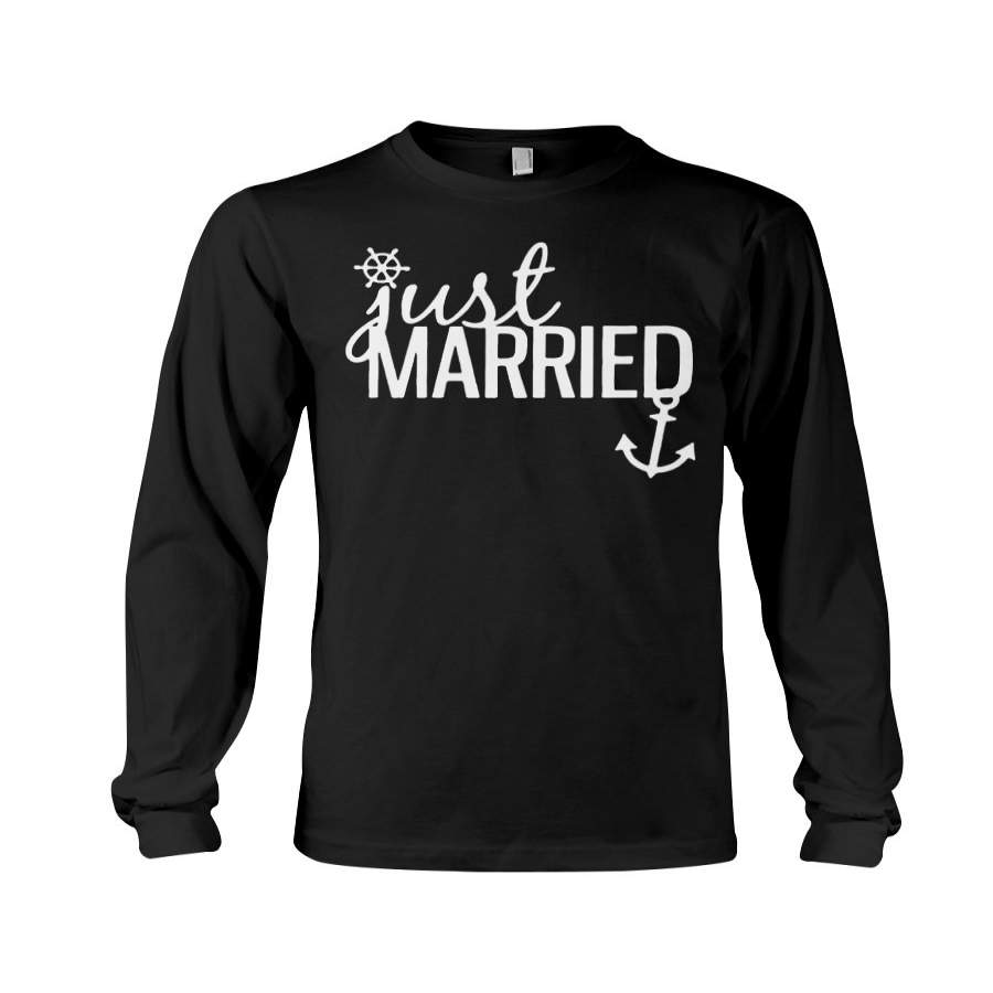 Just Married Couple Gift Unisex Long Sleeve