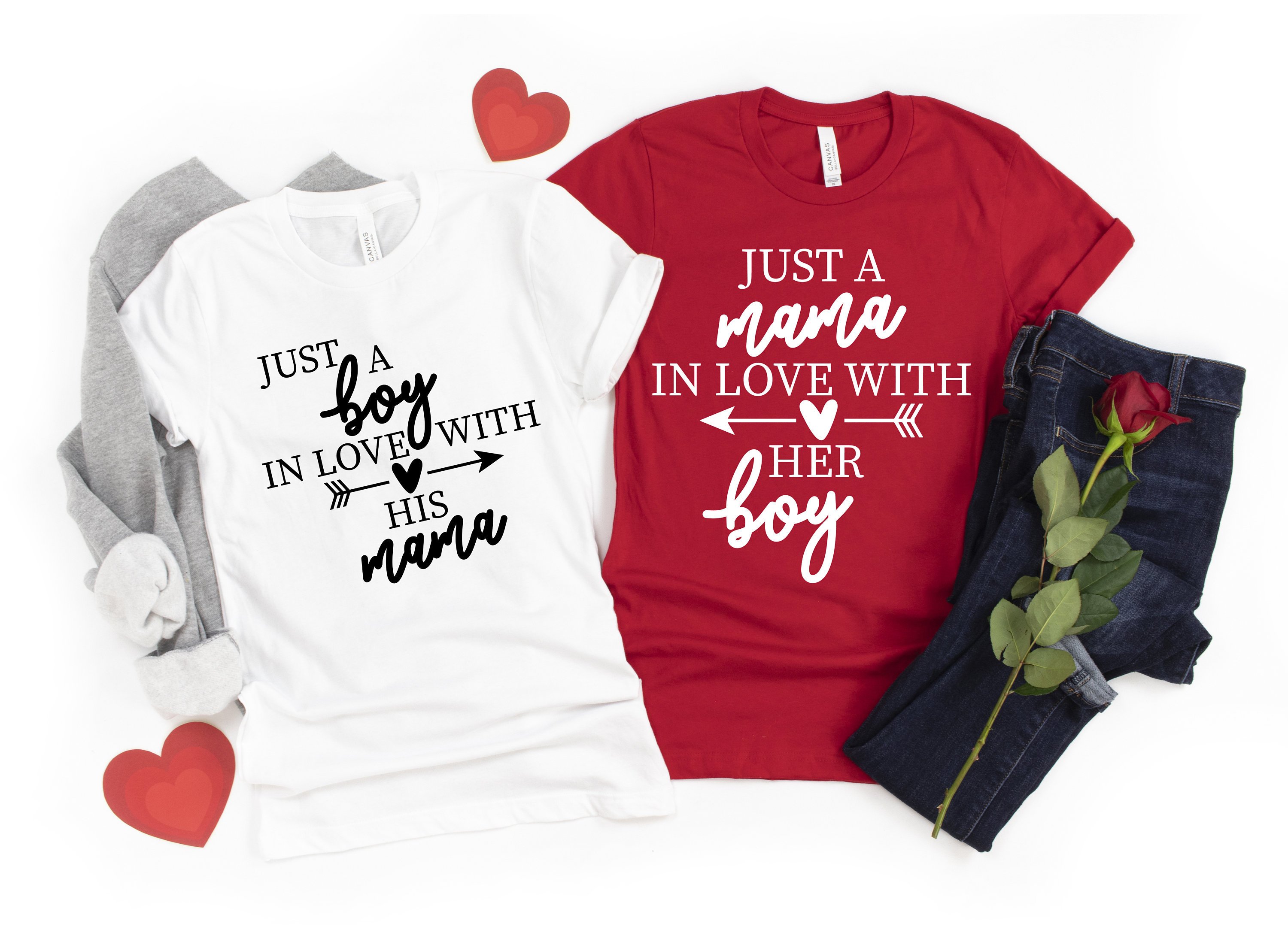 Valentine Mommy And Me, Mom And Son Shirts, Mommy And Son Shirts, Mommy And Me Valentine Shirts, Matching Valentines Shirts