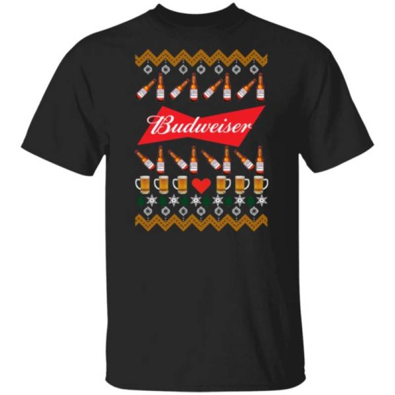 Budweiser Beer Funny ugly Christmas Sweatshirt Ls Hoodie