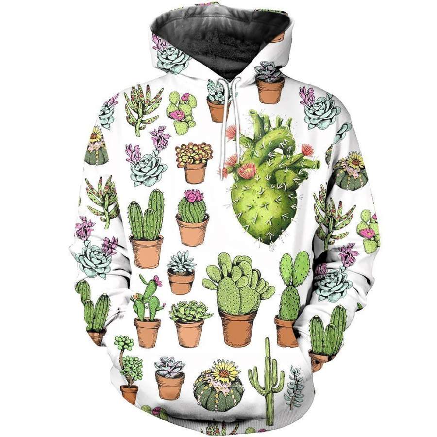 3D All Over Printed Beautiful Succulents Shirts And Shorts