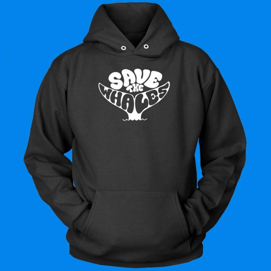 Save The Whales Natural Environmental Men’S Hoodie