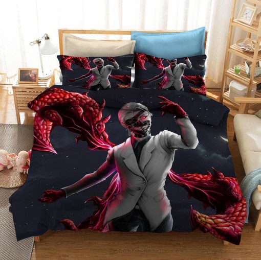 Tokyo Ghoul Kaneki Ken 15 Duvet Cover Pillowcase Home Decor 3D Bedding Set 4334