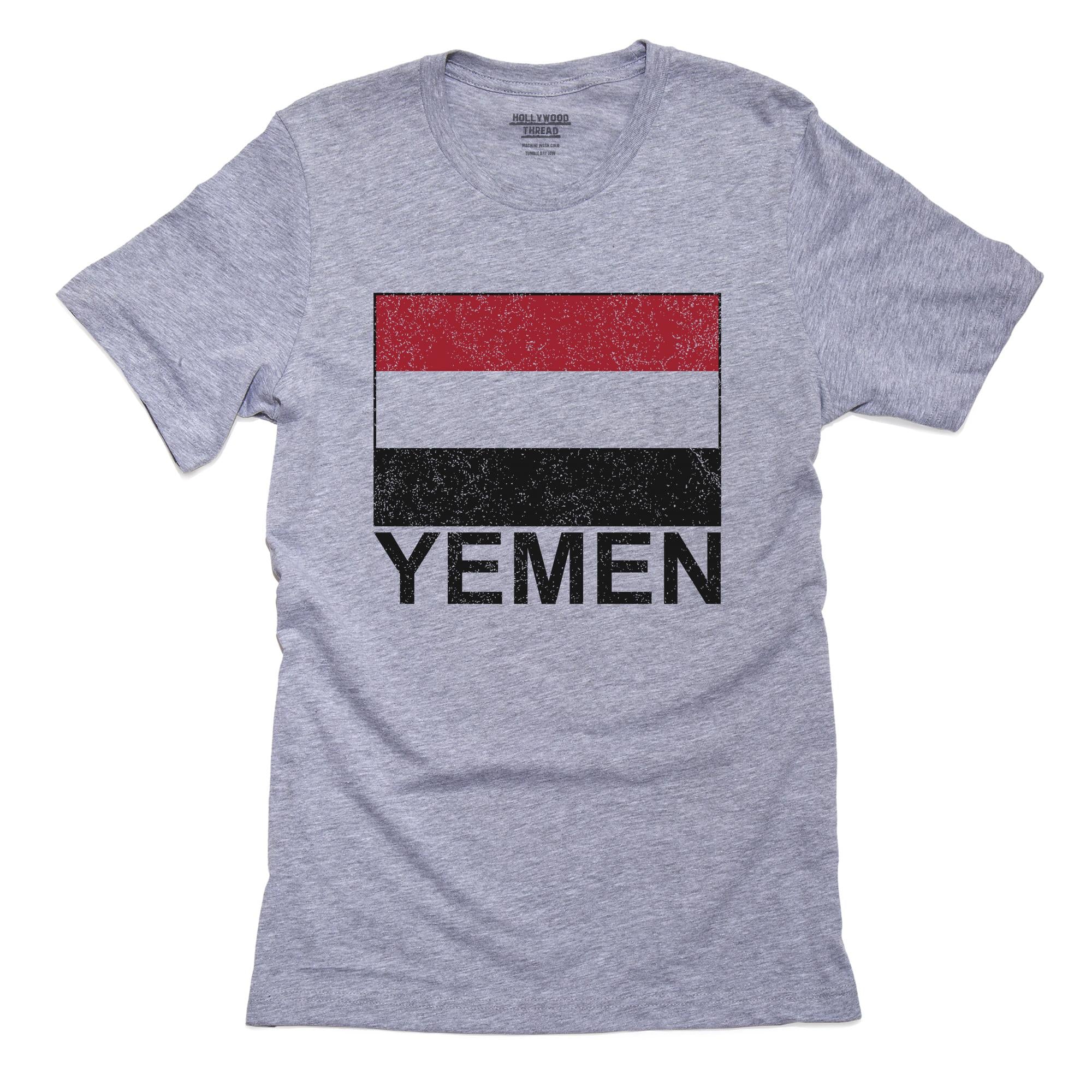 Yemen Flag – Special Vintage Edition T-Shirt, Framed Print, Pillow, Golf Towel