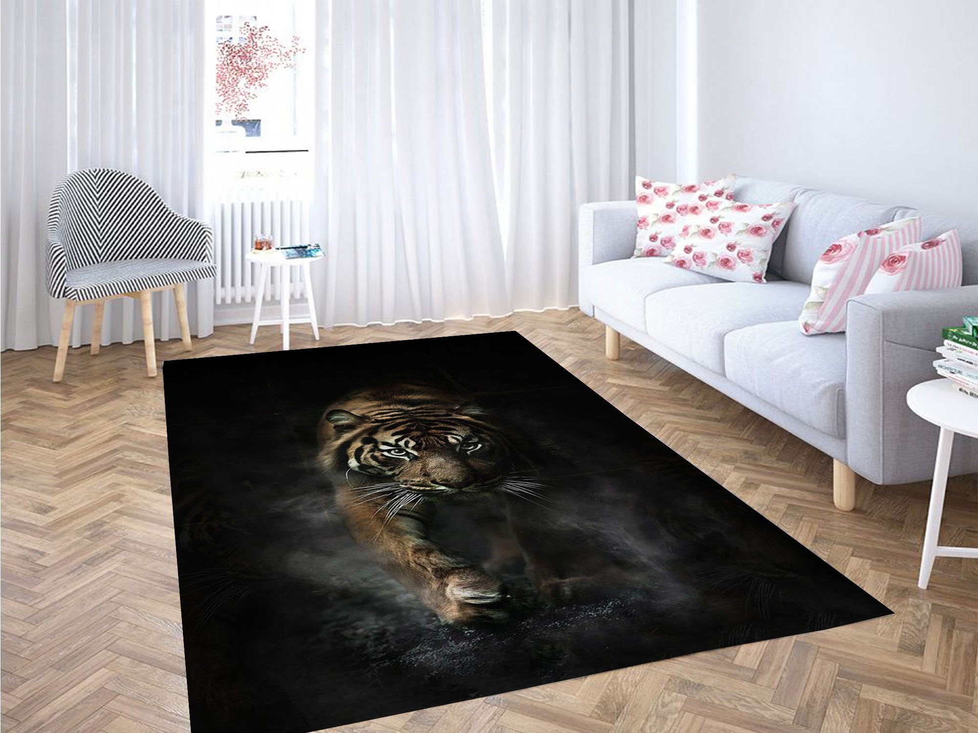 angry tiger carpet rugs