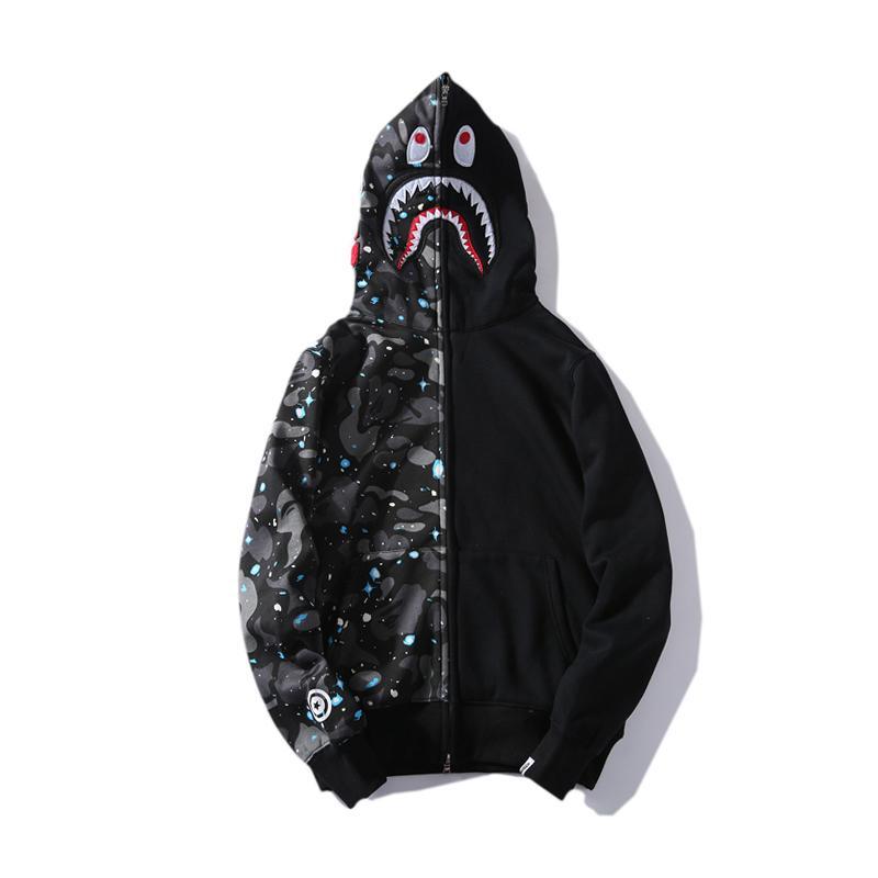 Bape Shark Camo Full Zip Hoodie Hdcp6220