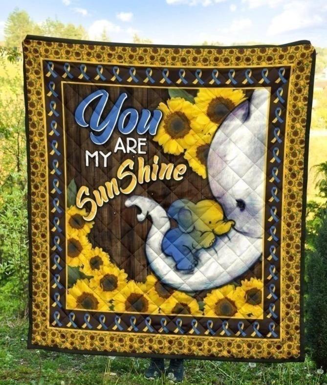 You Are My Sunshine Down Syndrome Awareness Quilt Blanket MN08