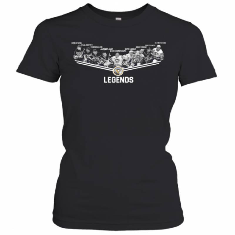 Pittsburgh Penguins Legends Team Player Signature Women's T-Shirt