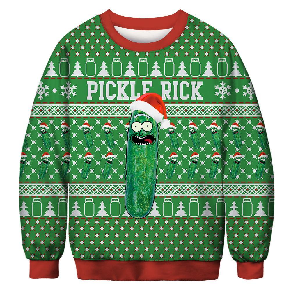 Pickle Rick Ugly Christmas Sweater | For Men & Women | Adult | Us6222