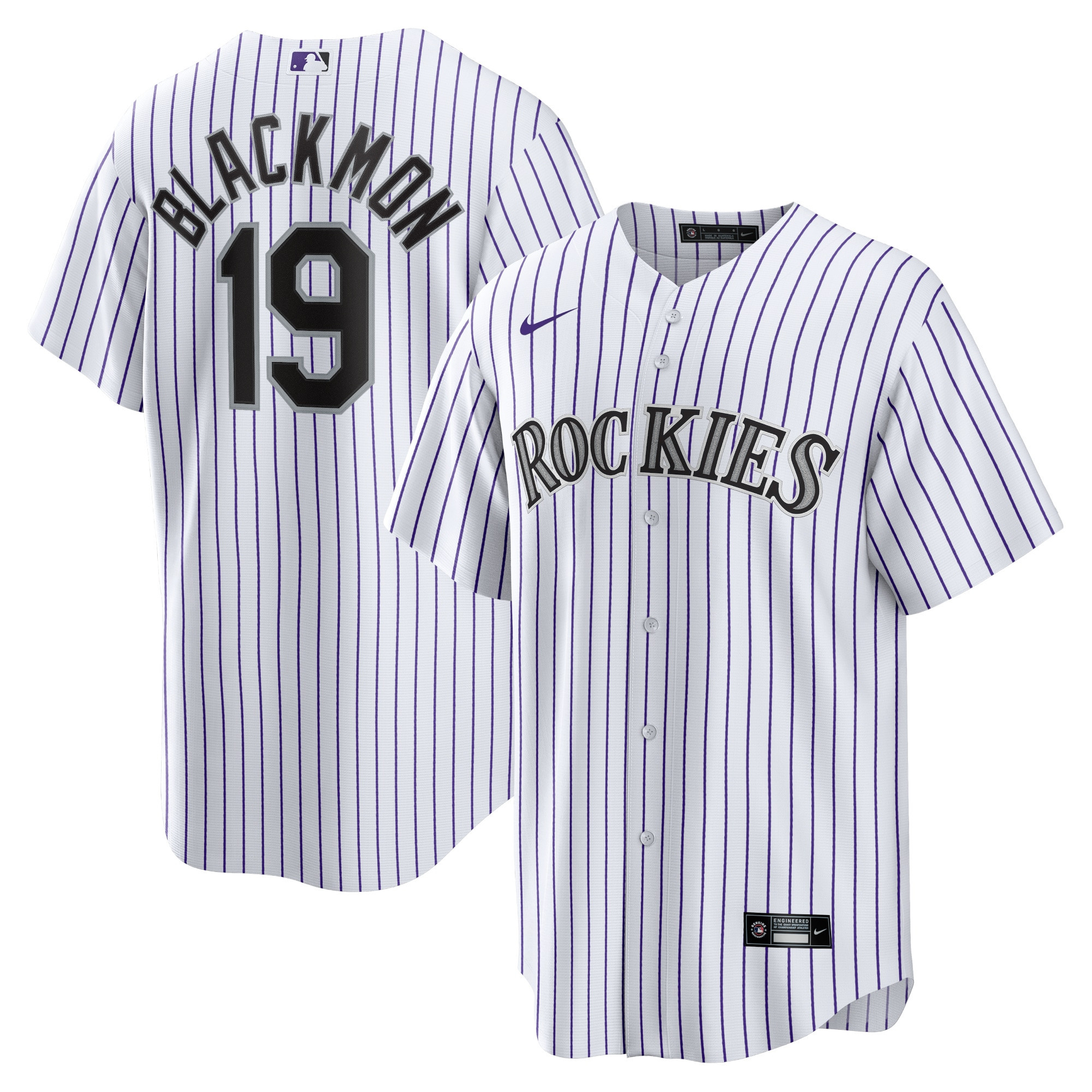 Charlie Blackmon Colorado Rockies Home Replica Player Name Jersey White MLB