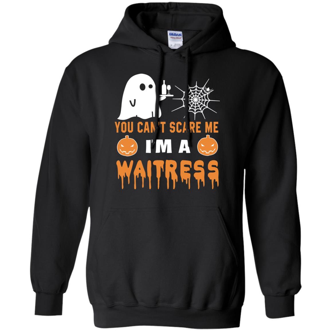 You Can’t Scare Me Waitress Halloween Tee Shirt Gift