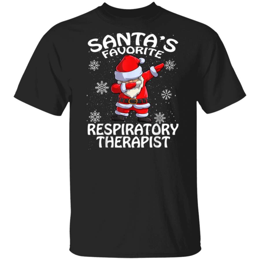 Santa’s Favorite Respiratory Therapist Christmas T Shirt Hoodie Shirt