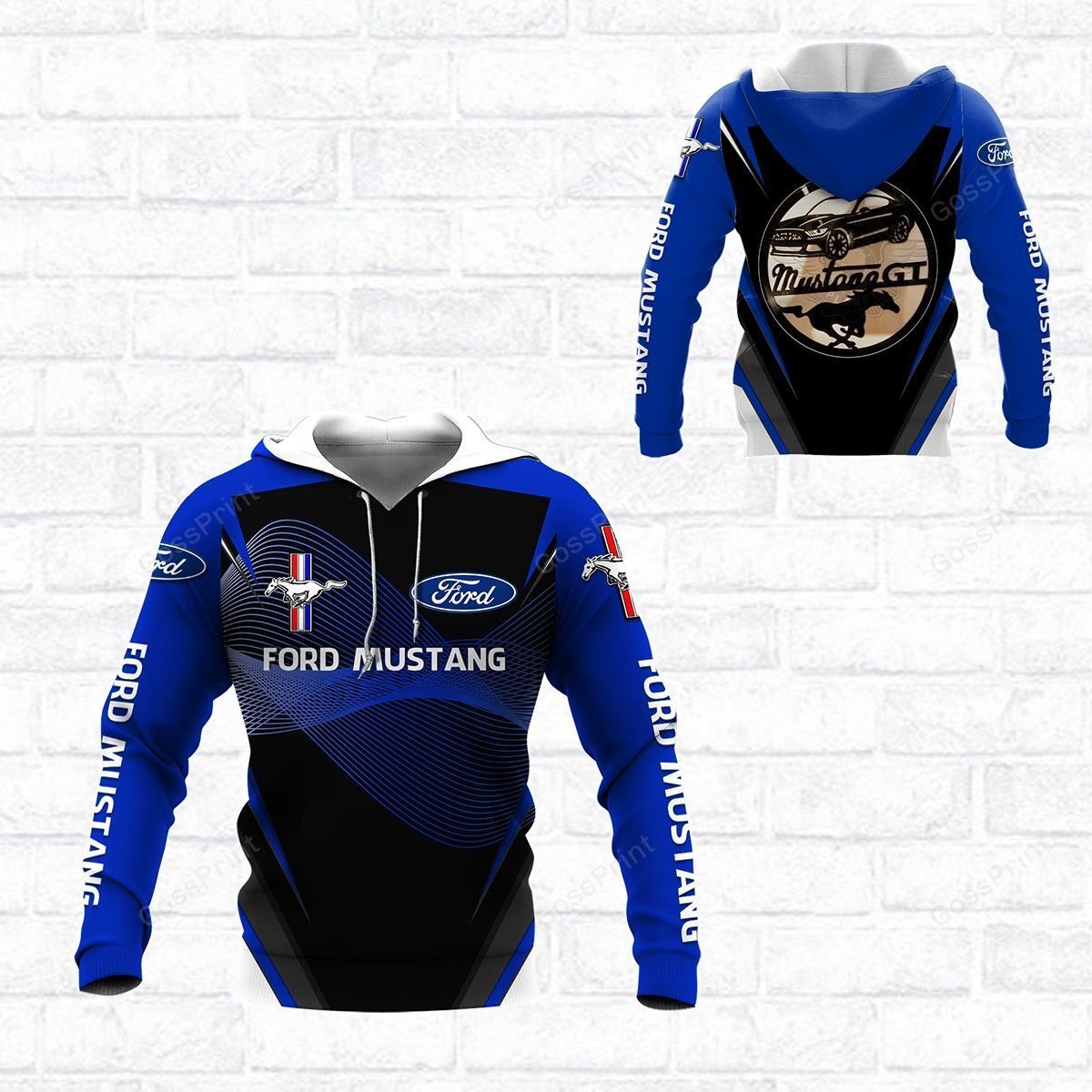 3D All Over Printed Mustang Shirts Ver 37