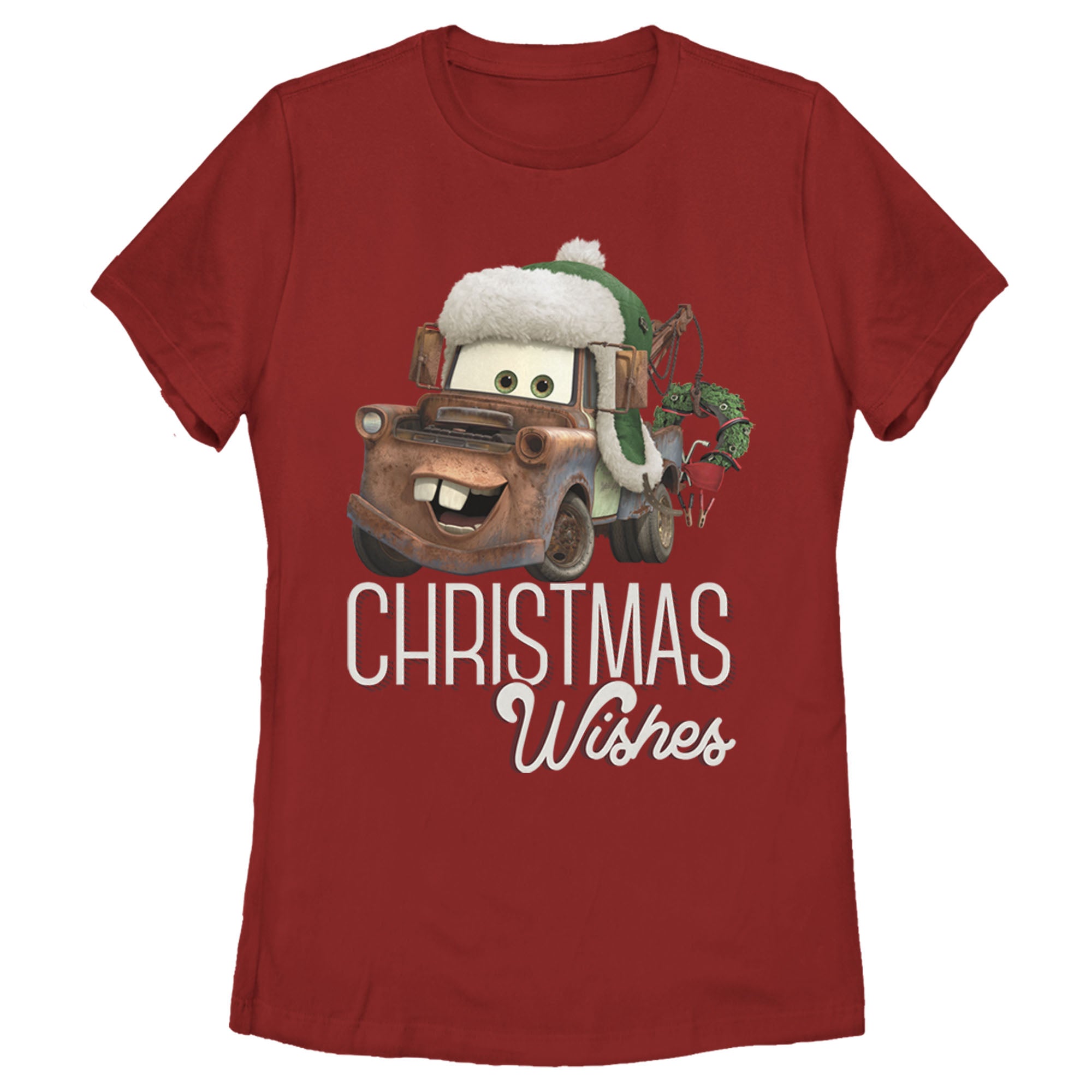 Cars Women’S Merry Christmas Mater  T-Shirt