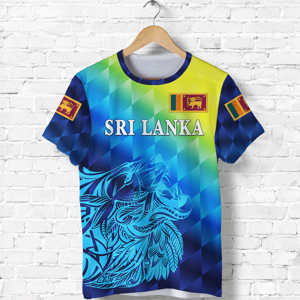 (Custom Personalised) Sri Lanka T Shirt Lion Vibes Lt8