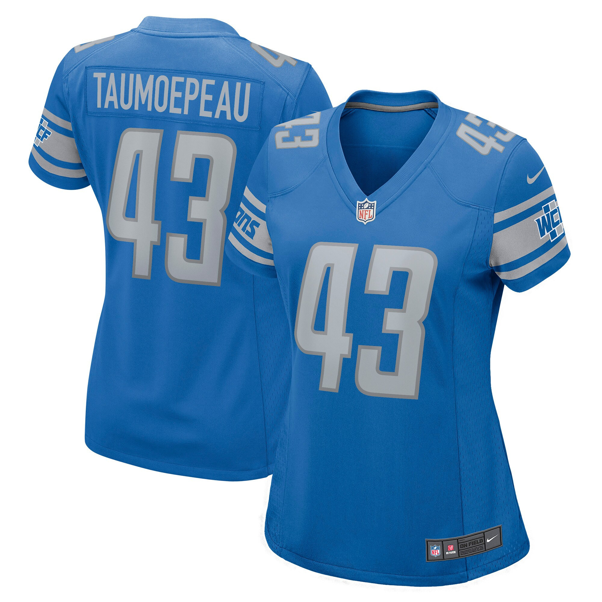 Charlie Taumoepeau Detroit Lions Womens Game Jersey – Blue NFL