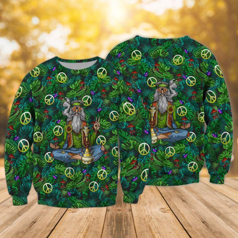 Old Hippie Smoke Shisha Cool 3D Sweatshirt