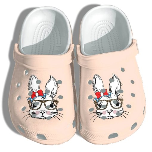 Rabbit Bunny Personalized Name Clog Shoes