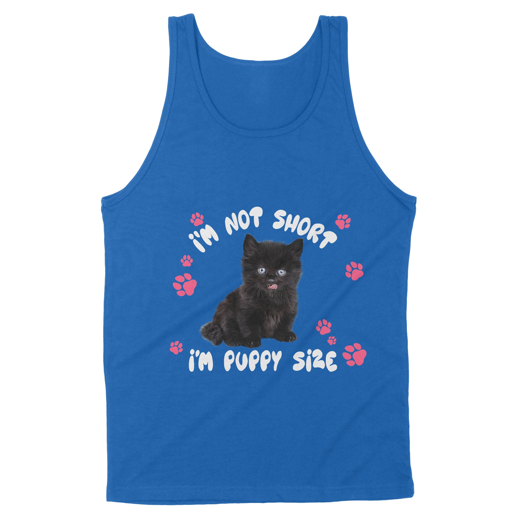 Puppy size black cat – Standard Tank – Gift for you, gift for her, gift for cat lover