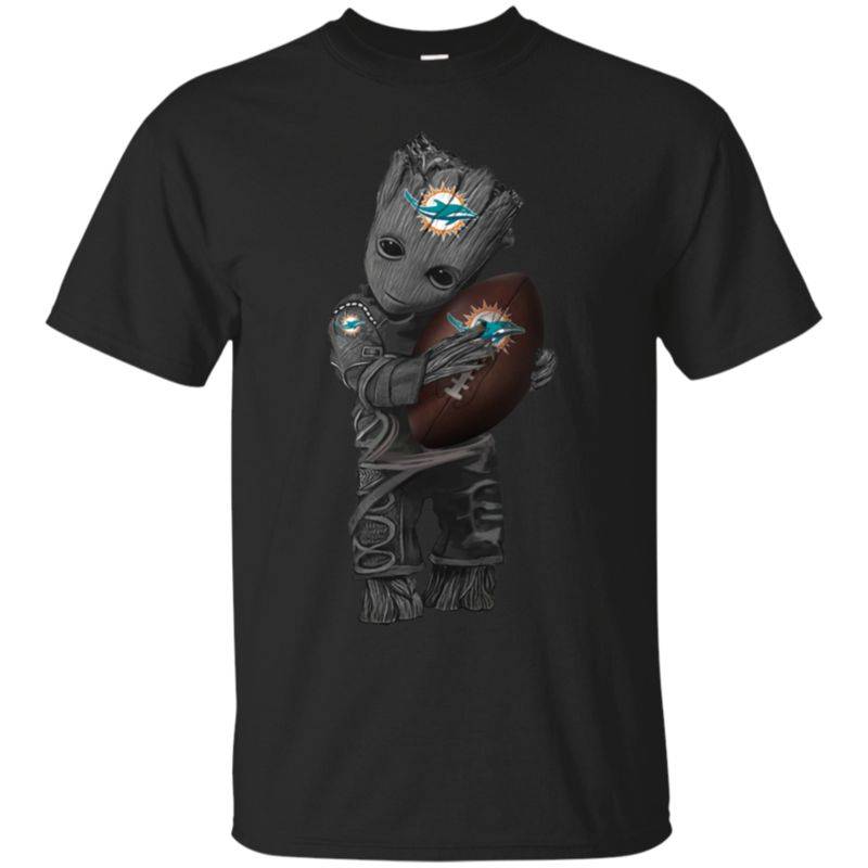 Limited Baby Groot Miami Dolphins football shirt Cotton t shirt