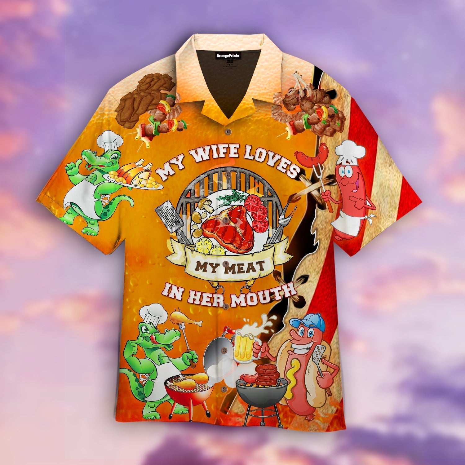 Bbq Grilling My Wife Love Meat In Her Mouth Aloha Hawaii Shirts For Men And Women Ha4813