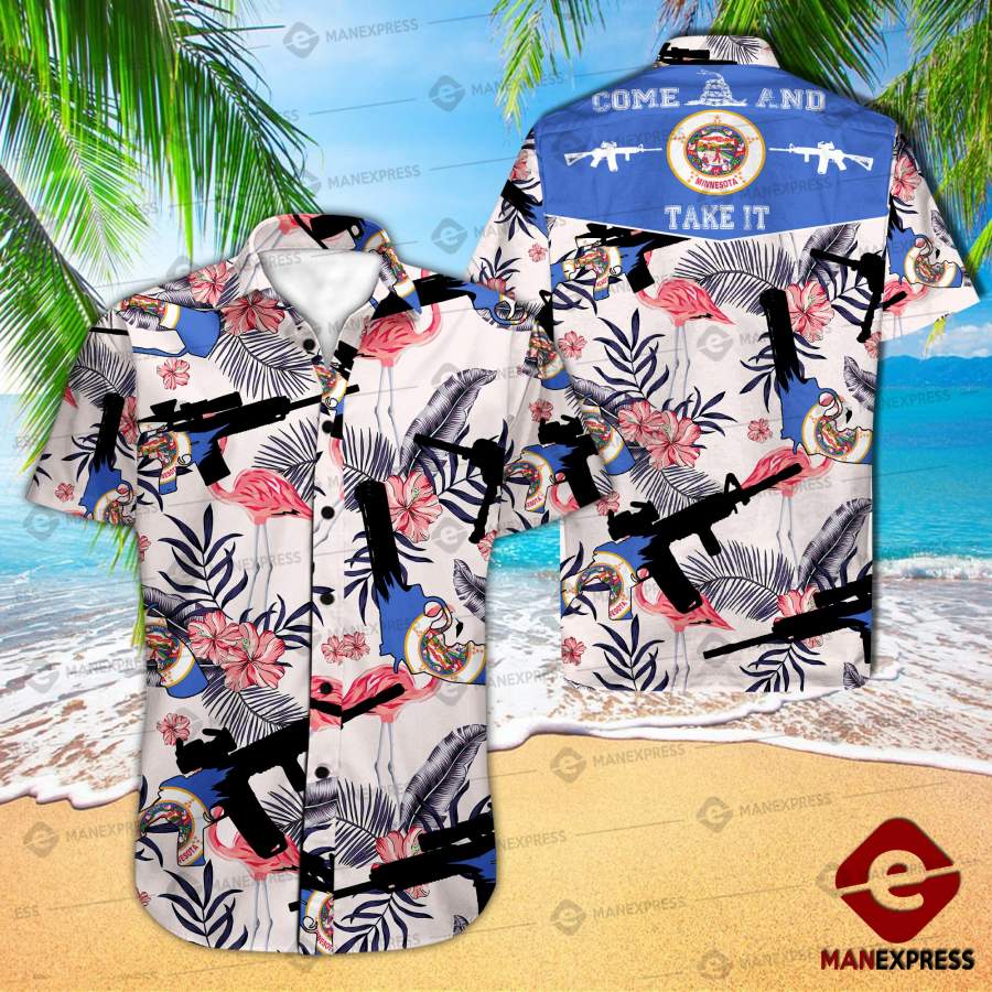 Minnesota United Patriot Three Percenter Hawaiian Shirt Ha110820