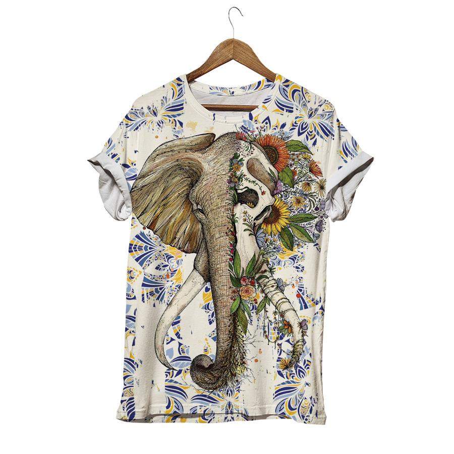 Vegetal Zoologist Elephant T-shirt