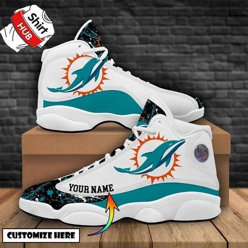 Miami Dolphins Football Air Jordan 13 Personalized For Fan Shoes Sport Sneakers