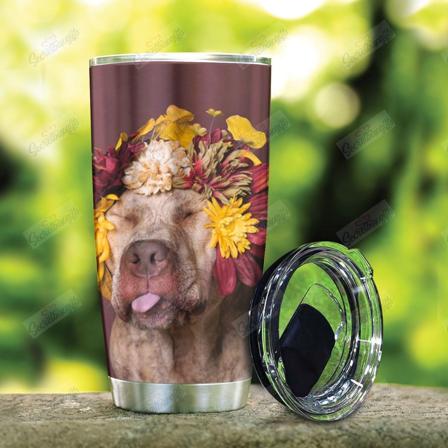 Pitbull Flower Nt0301039T Tumblers