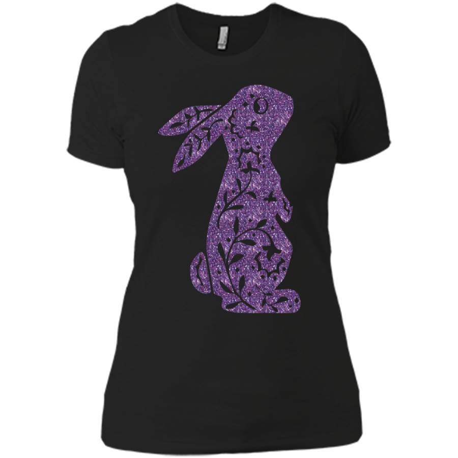 Bunny Shirt – Easter Day T-Shirt Next Level Ladies Boyfriend Tee