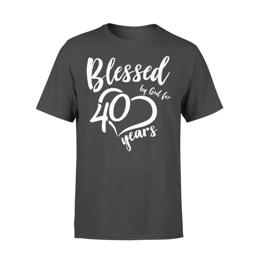 Blessed By God For 40 Years T-shirt