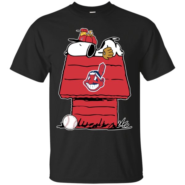 Cleveland Indians Baseball Snoopy The Peanuts T-shirts