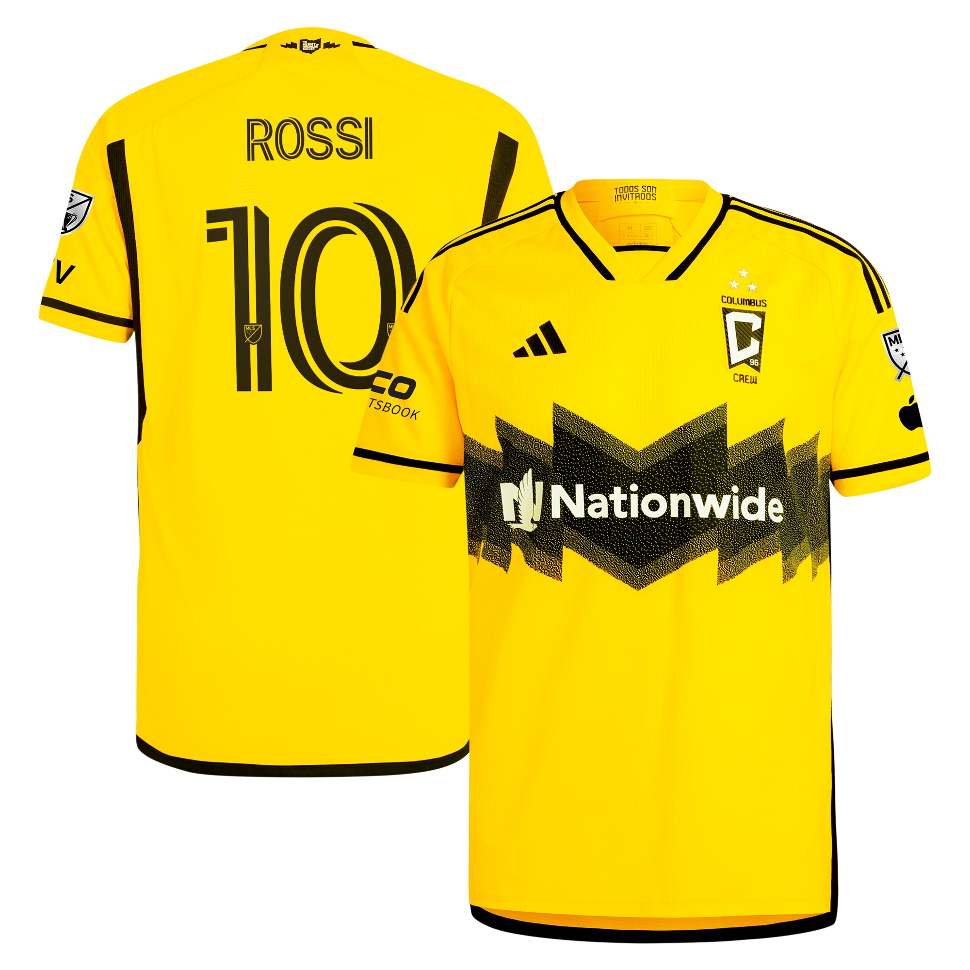 Diego Rossi Columbus Crew 2024 The Home Kit Authentic Player Jersey – Yellow