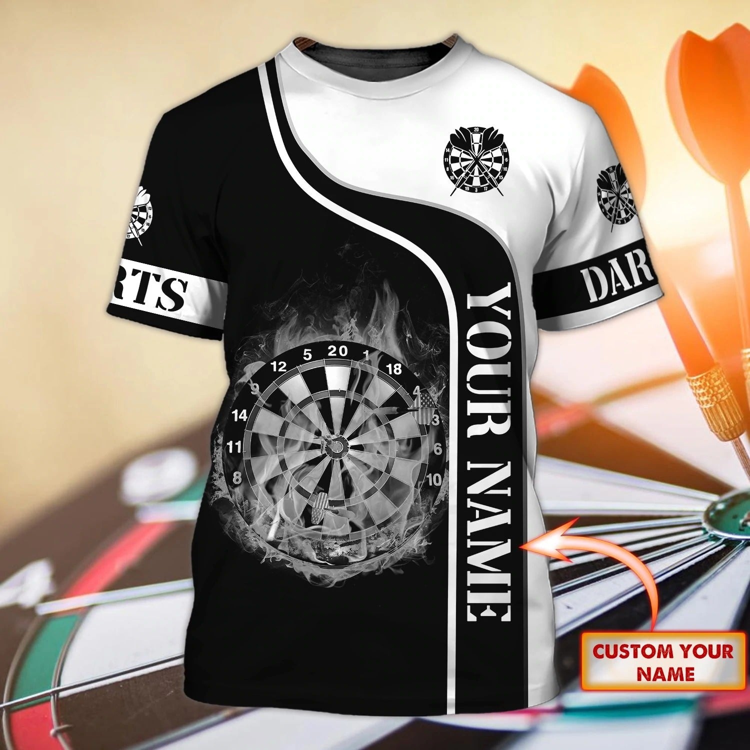 Personalized Dart Shirt Full Printing For Darts Player, Gift For Dart Lover, Dart Player Gifts