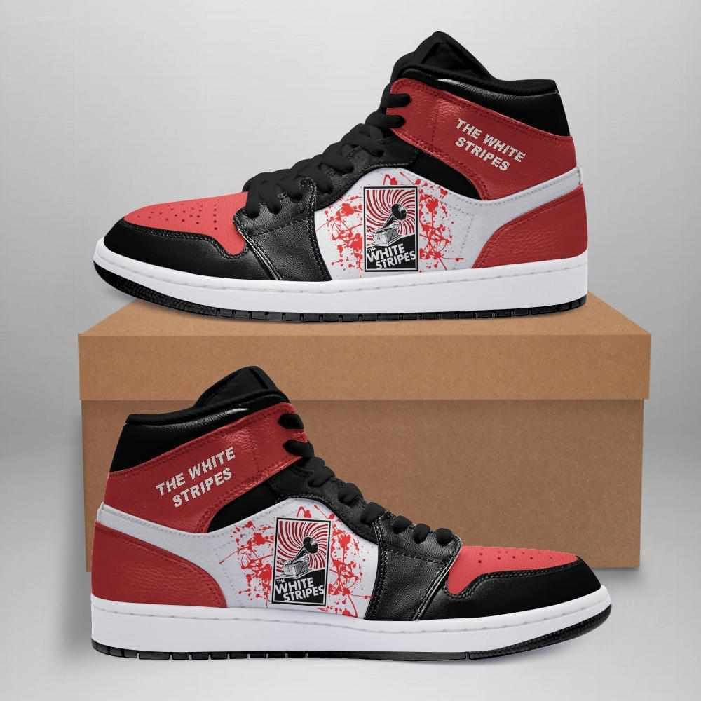 The White Stripes Rock Band Air Jordan Shoes Sport Custom Sneakers