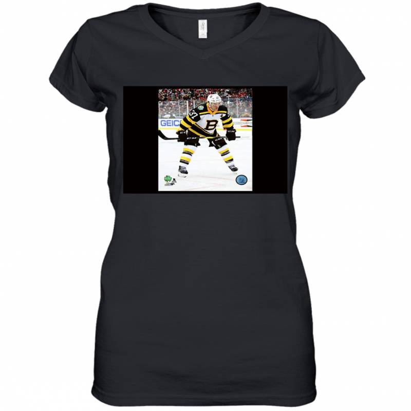 Patrice Bergeron Boston Bruins 2019 Winter Women’s V-Neck T-Shirt