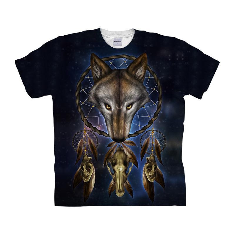 Wolf Dream Catcher T-Shirt