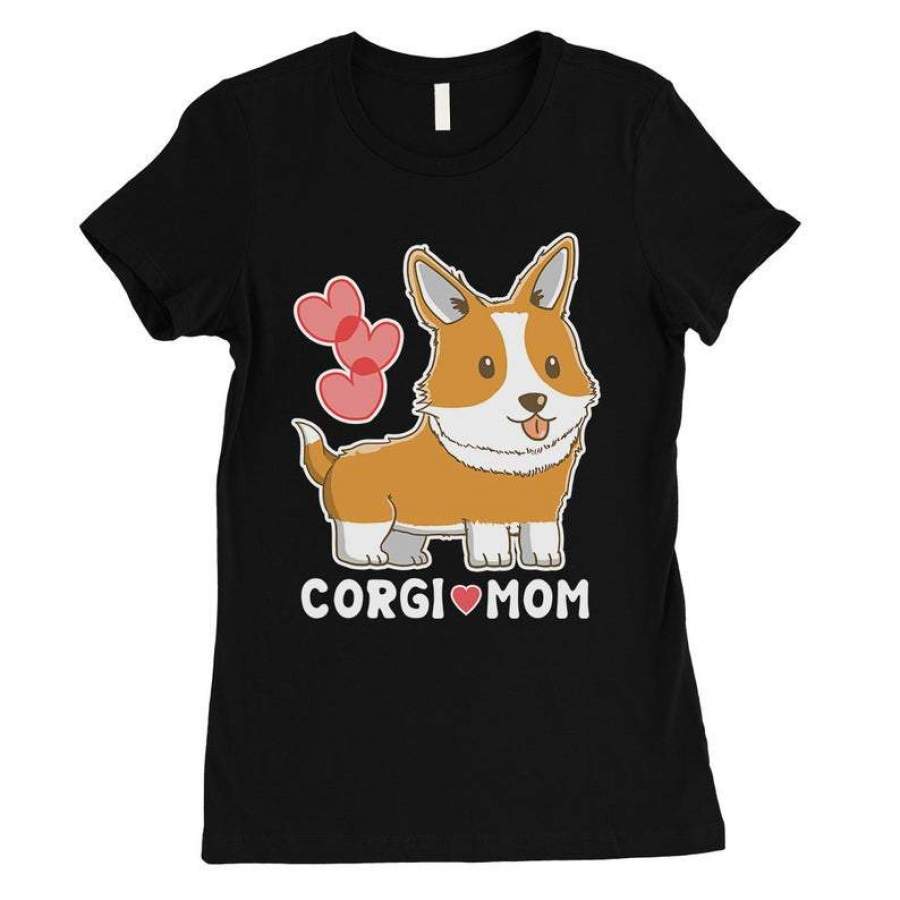 Valentines Day Corgi Mom Womens Shirt