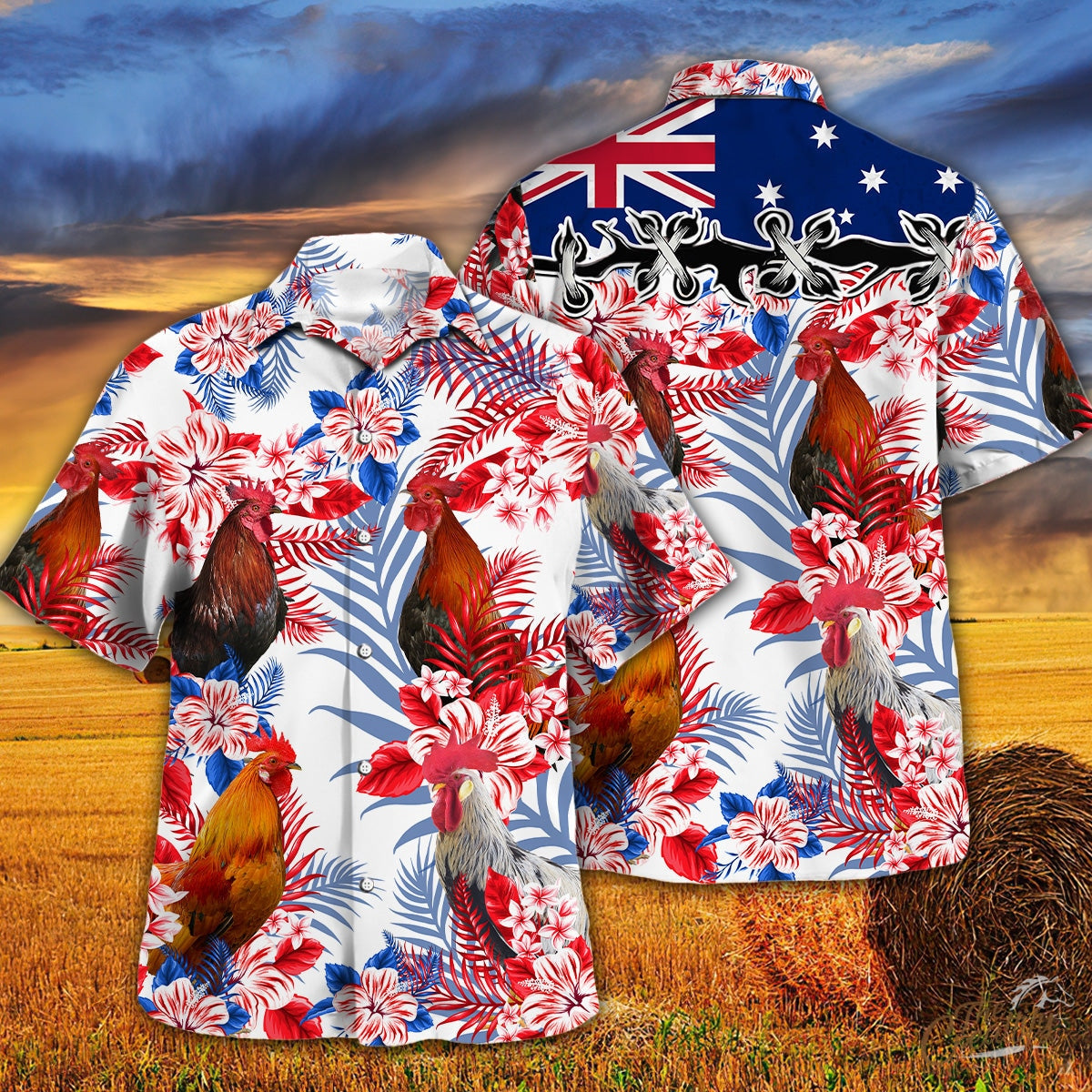 Chicken Australia Flag Hawaii Lover Hawaii Shirt For Men Women Ha11246