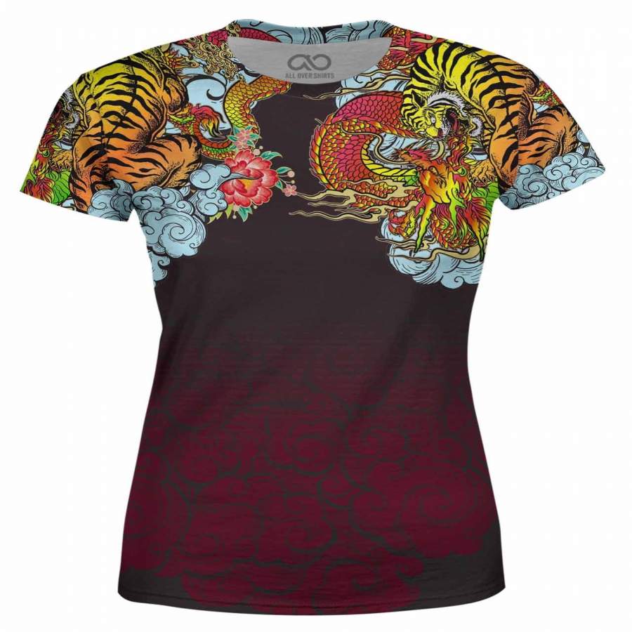 Dragon Tiger Red Women’s T-shirt