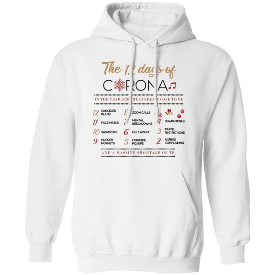 12 Days Of Corona Hoodie Cheap Christmas Gifts Hoodie For Women Christmas Presents For Her