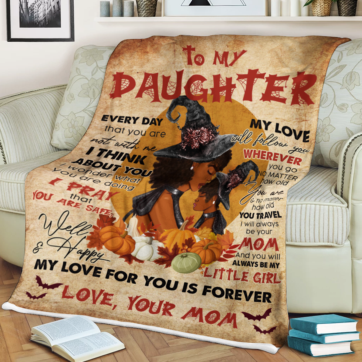 To My Daughter – Halloween Blanket