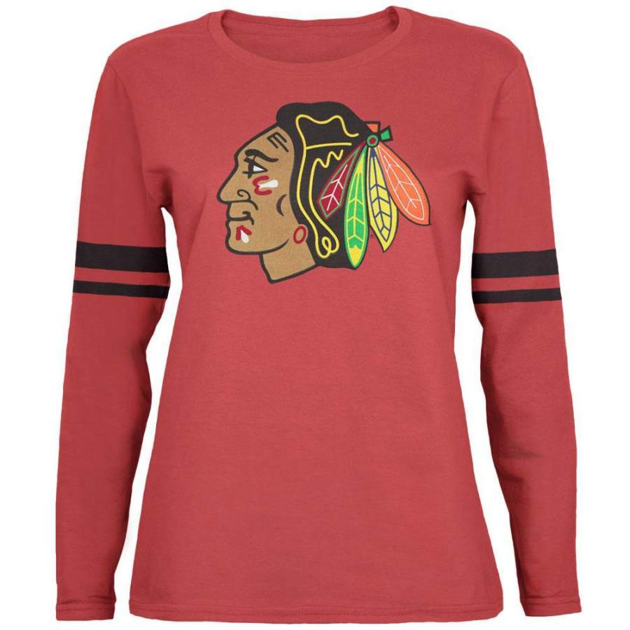 Chicago Blackhawks – Logo Hawaii Juniors Long Sleeve T-Shirt