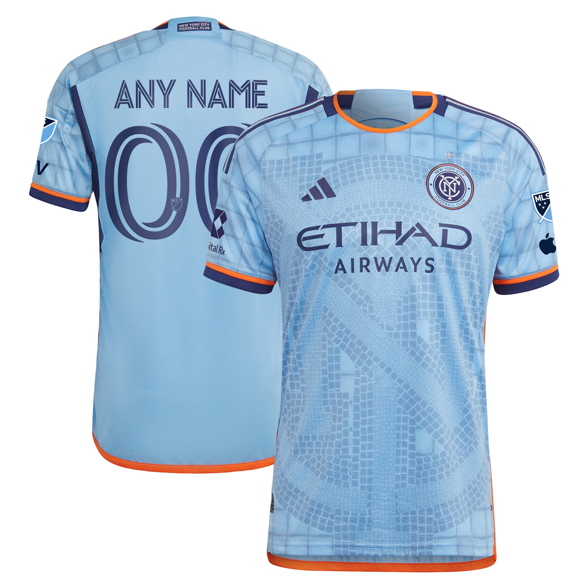 New York City FC 2024 The Interboro Kit Authentic Custom Jersey – Sky Blue