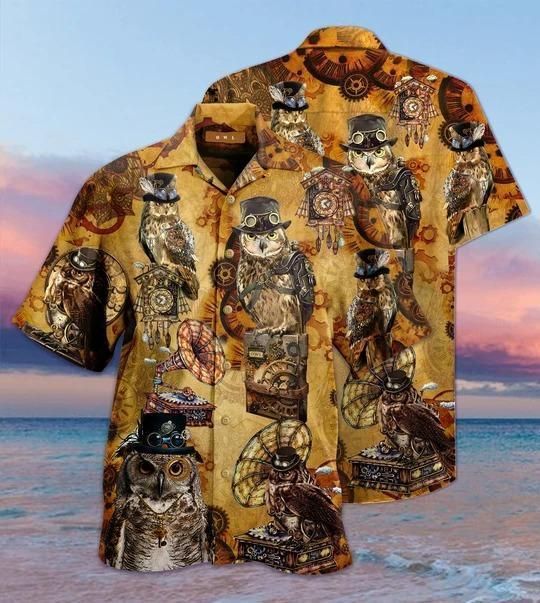 Wisdom Owls Aloha Hawaiian Shirt Colorful Short Sleeve Summer Beach Casual Shirt For Men And Women