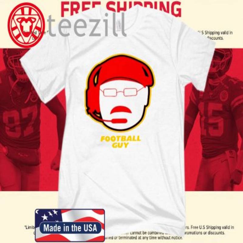 FOOTBALL GUY ANDY REID KANSAS CITY CHIEFS 2019 AFC CHAMPIONS TEE SHIRT