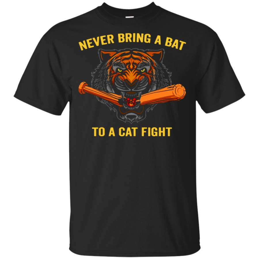 AGR Dead Zombies Never Bring A Bat To A Cat Fight Tiger Shirt youth t-shirt