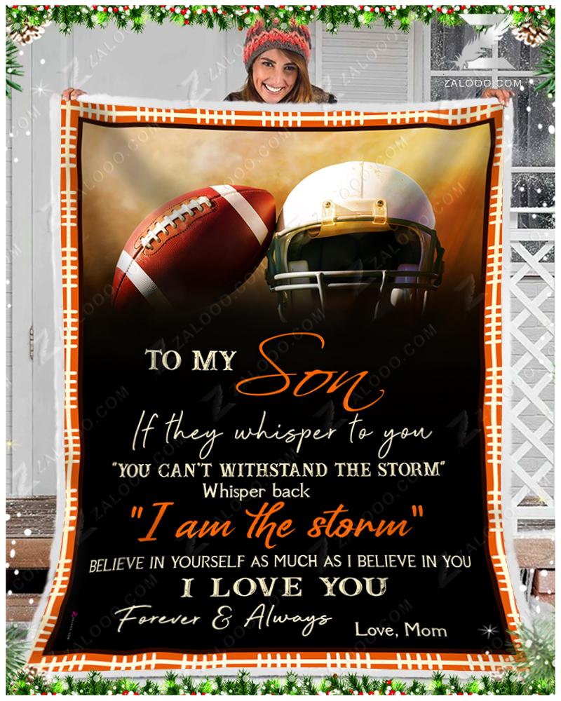 Football – To My Son – I Love You Quilt Blanket Ep1011